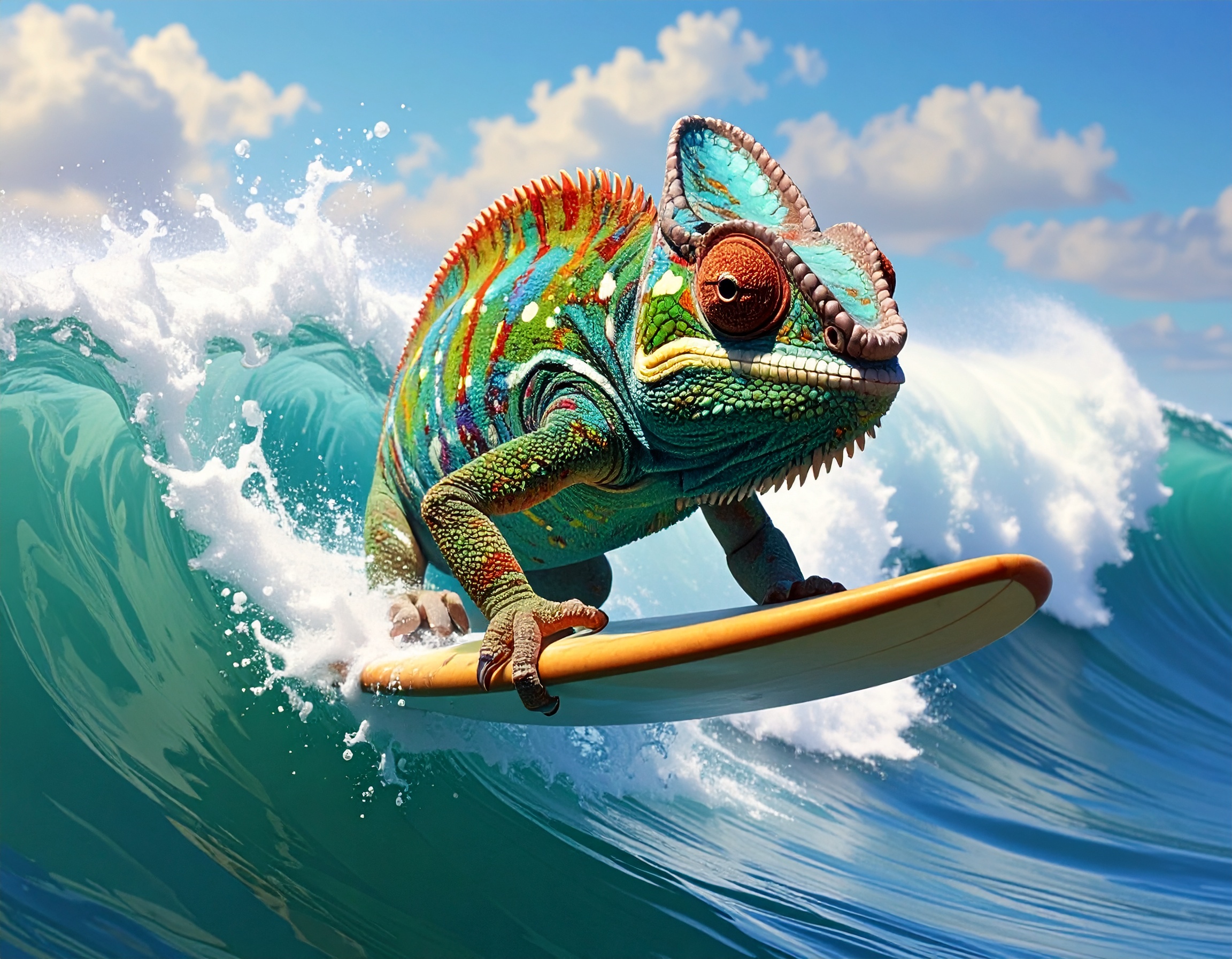 Firefly Surfing Chameleon